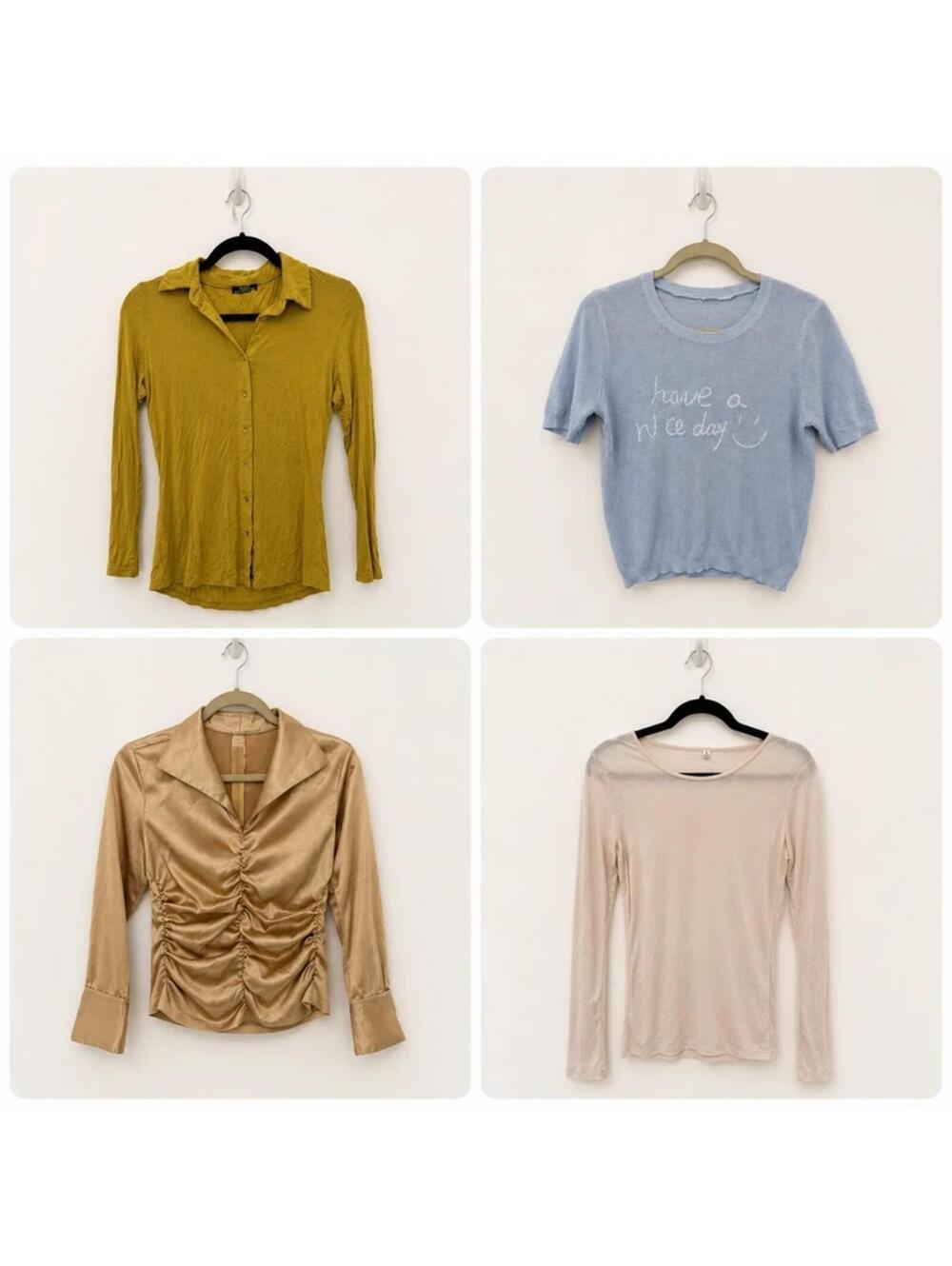 12 Piece Women’s Tops Bundle XS/S - Mixed Brands Y2K Casual Dressy Lot - Picture 2 of 7